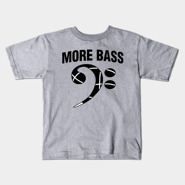 More Bass Clef Kids T-Shirt by raeex